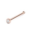 Little Crystal Silver Bone Nose Stud NSKD-1897